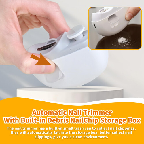 Electric Nail Clipper with LED Light & 2 Speeds, 3 2