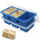 Koluti 2-Pack Nonstick Silicone 3 Soup Cubes Freez 1