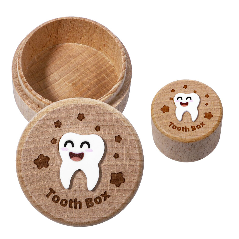 Tooth Fairy Box For Boys, 3D Carved Woode Giantree