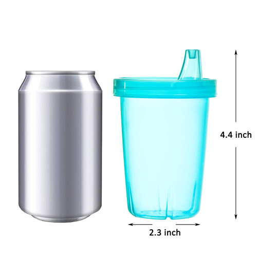 Youngever 7 Pack Reusable Kids Sippy Cups, Assorted Rainbow Colors 1