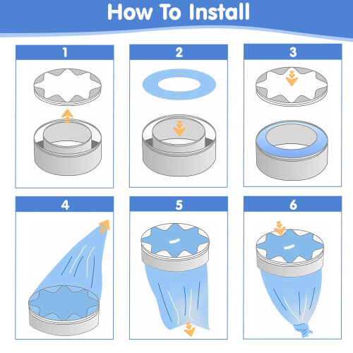 12 Pack Nappy Bin Refills, Diaper Pail Refill Bags 2