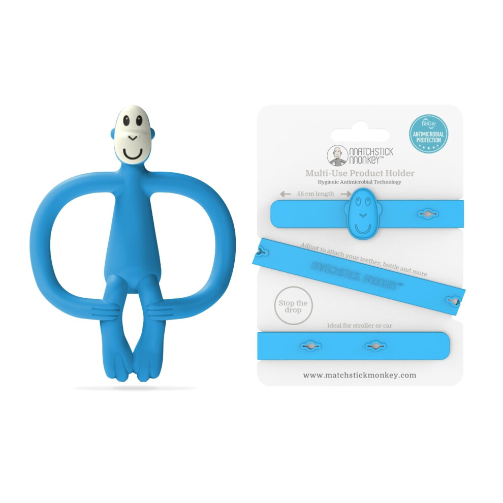 Antimicrobial Silicone Teether & Matchstick Monkey