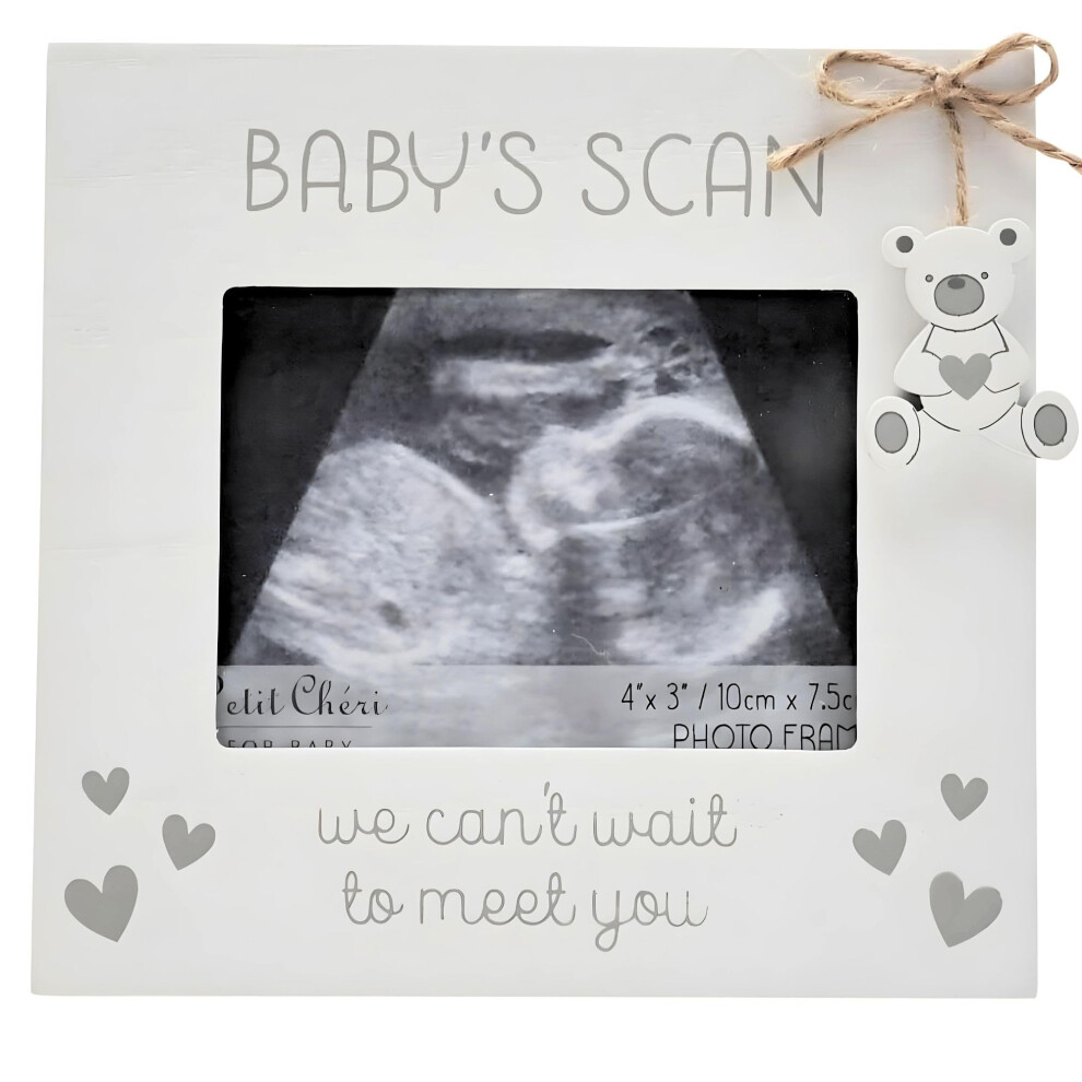 Baby Scan Frame - With He White/Grey Widdop And Co