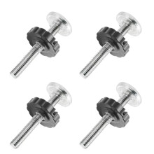 4 Pcs Pressure Mounted Baby Gates Threaded Spindle Rods M10 *10cm Walk Thru Gates Accessory Screw Bolts Kit for Baby Safety Gates Pet Dog Gate Stair