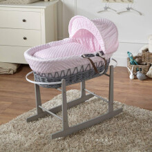 For Your Little One FYLO Pink Dimple Grey Wicker M