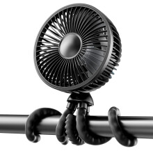 gaiatop Oscillating Baby Stroller Fan, LED Night L