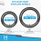 Mata1 3 Pram Inner Tube Tire Replacements Two 16'' 6