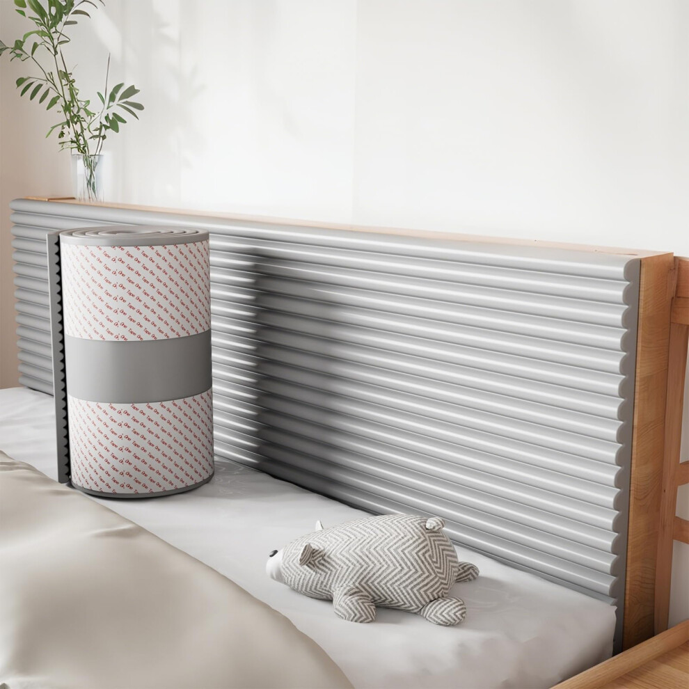 Tokenhigh Upholstered Wall Panels, Anti Collision Wall Padding, 15X200cm Padded Wall Panels For Headboard, Self Adhesive Safety Edge Corner Guards, Peel And St