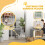 PawHut PawHut Stair Gate, 77cm Extra Tall Dog Gate with A 8