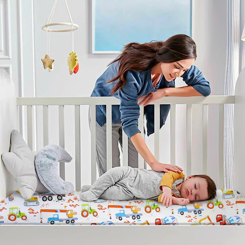 2 Pack Fitted Cot Bed Sheets 140 x 70cm for Girl B 2