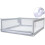 M.J COMFY-LIFE Bed Rail for Single Bed, 150cm x 80 3