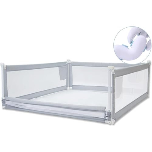 M.J COMFY-LIFE Bed Rail for Single Bed, 150cm x 80 2
