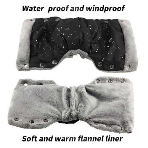 Alihoo Pram Hand Warmers, 1 Pair Pram Hand Muffs, 1