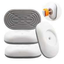 Baby Gate Wall Protector Set,4 Packs Stair Gate Extension Wall Saver,White Safety Wall Guard Protector Pads for Pressure Mounted Gate, Door, Babies &