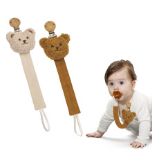 HhBdy 2 Pack Dummy Clip, Pacifier Clips Wooden Pac