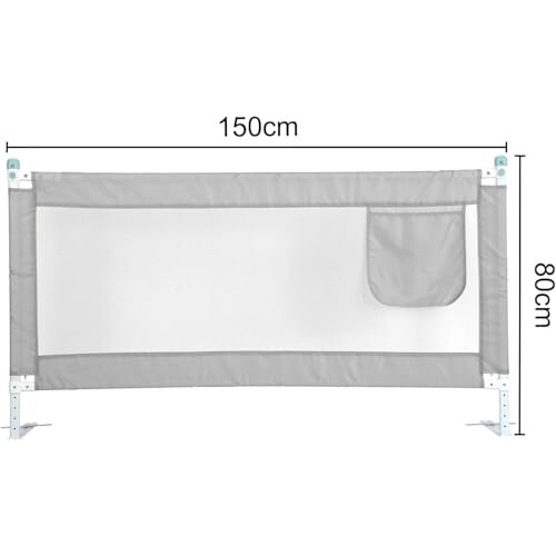 M.J COMFY-LIFE Bed Rail for Single Bed, 150cm x 80 1