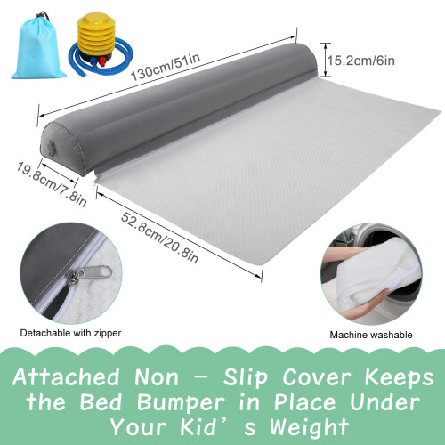 Neulriscn Inflatable Bed Guard, Inflatable Bed Bum 1