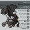 Lejoux+ Baby Pushchair (Pure Black) 4
