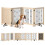 PawHut PawHut Freestanding Pet Gate, Foldable Dog Gate wi 1
