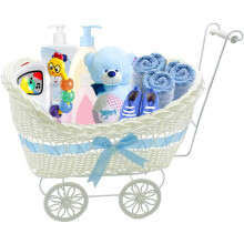 SAFRI LARGE BABY PRAM HAMPER WICKER BASKET BABY S