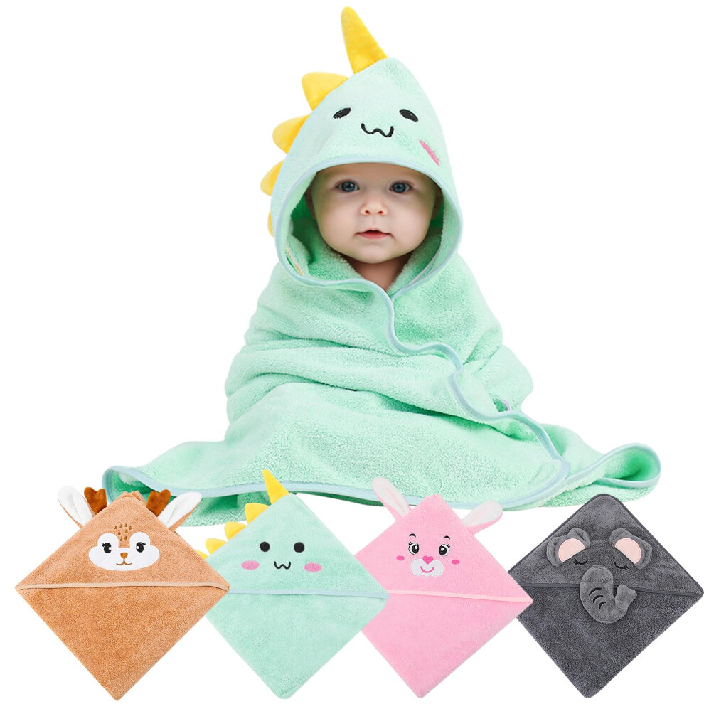 Gsrenyu 4 Pcs Hooded Baby Towels Set, 80X80cm Abso