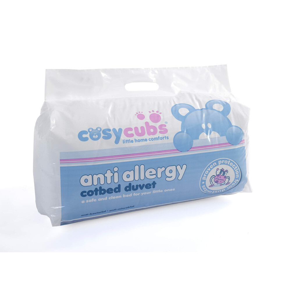 Zendix 10.5 Tog Extra Warm Cosy Cubs Anti Allergy Cotbed