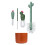 Boon Cacti Bottle Cleaning Brush Set, Terracotta, 2