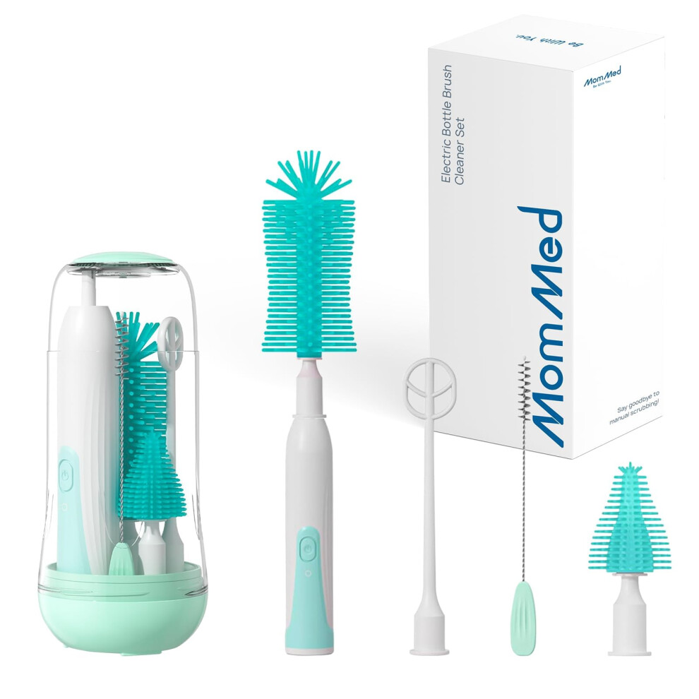 Electric Bottle Cleaner Set, 360 Rotation, Mommed