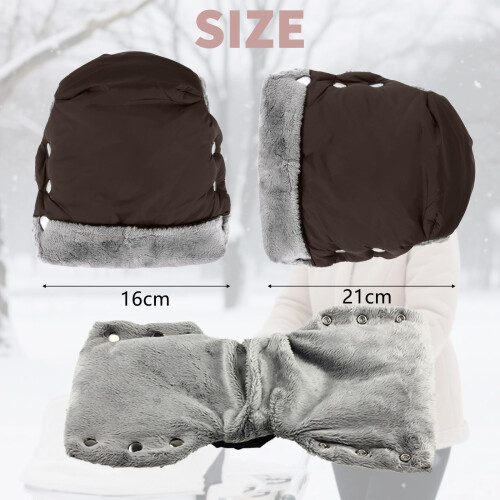 Pram Hand Muff, Stroller Windproof Soft Hand Muff 1