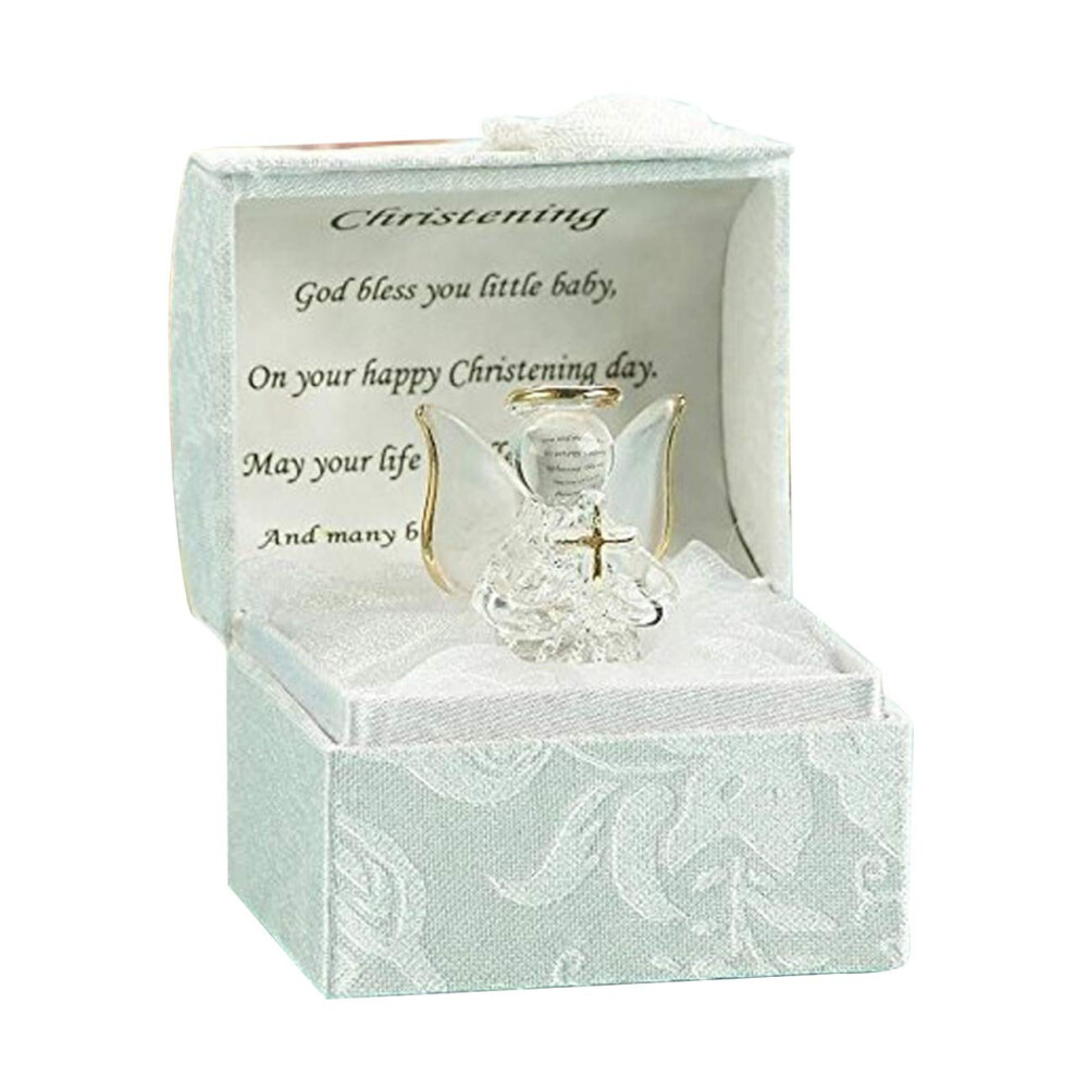 Christening Gift Ideas For Girls And Boys Baptism Crystal Angle With Cross Parmy