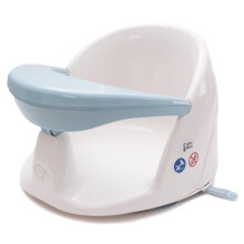 BabyDam New Improved Orbital 360 Rotating Baby Bath Seat - Blue/White - Powerful Suction Cups - Suitable from 5 Months Plus…
