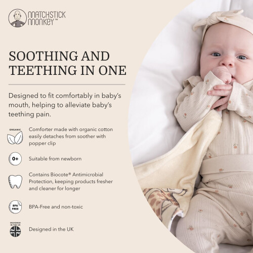 Matchstick Monkey All in One Soother, Teether and 2