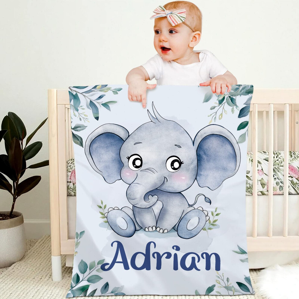 Personalised Baby Blanket With Name Custom 90X120c Papasgix