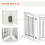 PawHut PawHut Foldable Wooden Pet Gate w/ 3 Panels 2 Supp 5