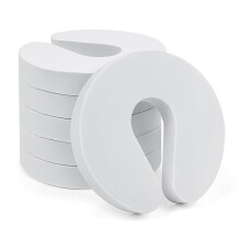 SWKJ Door Finger Guards, 6 Pcs Baby Proof Door Slam Stoppers, White Foam Door Safety for Children for Preventing Finger Pinch Injuries, Safety Door P