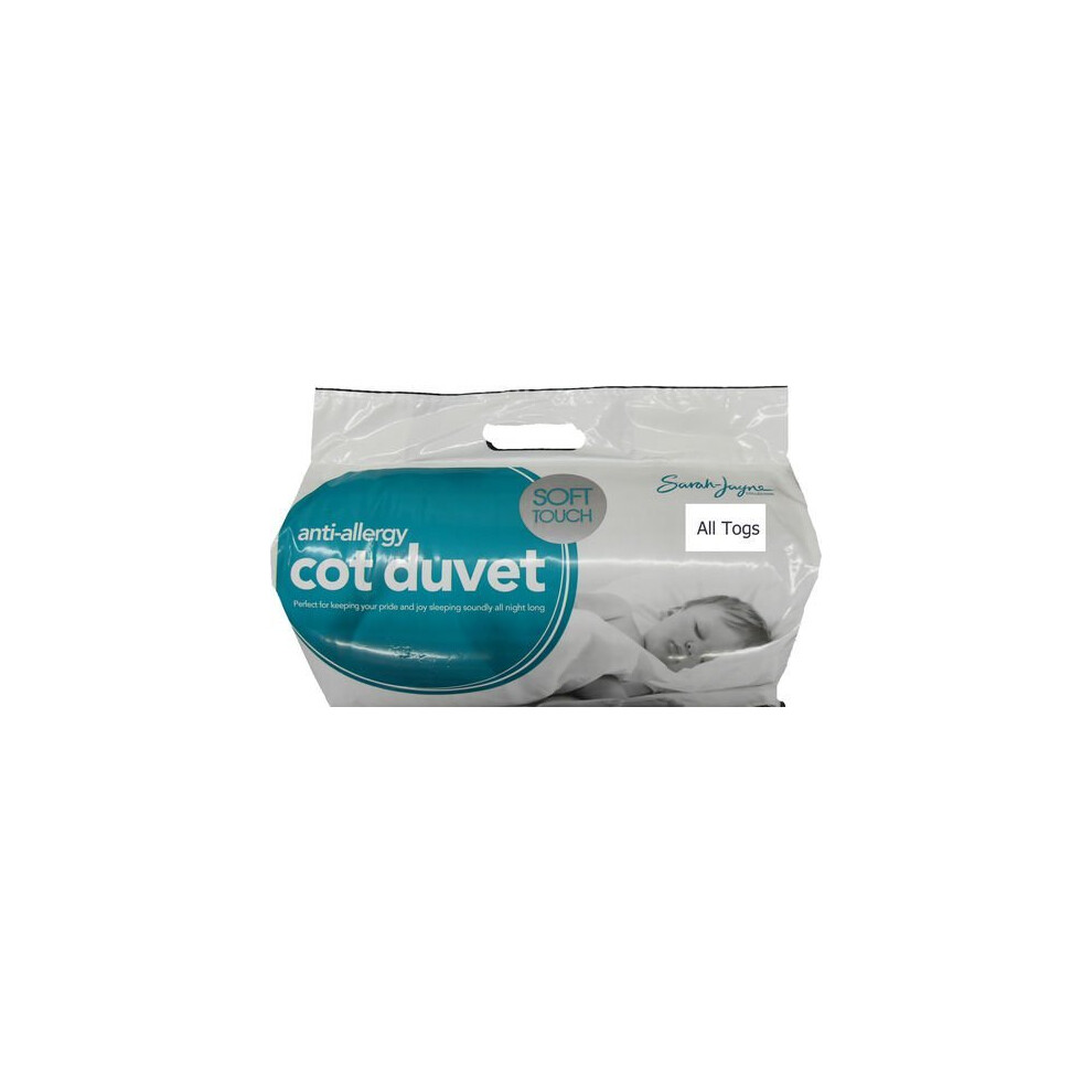 Anti Allergy Cot Bed Duvet 9.0 Tog Cot Bed Quilt Sarah Jayne