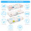 Ballery Soft Large Swaddle Blankets - 3 Pack Cotto 5