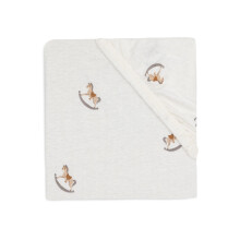 Jollein Jersey Fitted Sheet - Nostalgic Ride - 70/75 x 140/150 cm - 100% Cotton - Fitted Sheet - Oeko-Tex Certified