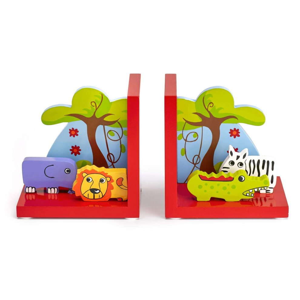 Safari Wooden Children's Bo Red Mousehouse Gifts