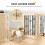 PawHut PawHut Freestanding Pet Gate, Foldable Dog Gate wi 6
