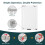 Semiocthome Extra Tall White Pet Gate, 130cm High 2