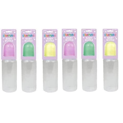 Pack of 6 Baby Bottle Soft Silicone Medium Flow Te