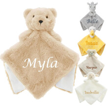 Baby Personalised Animal Comforter Blanket Soft Sn