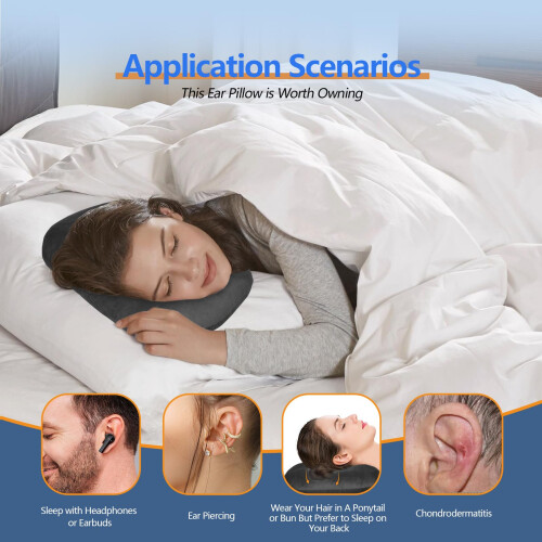 Babyezz Ear Piercing Pillow with an Ear Hole for C 2