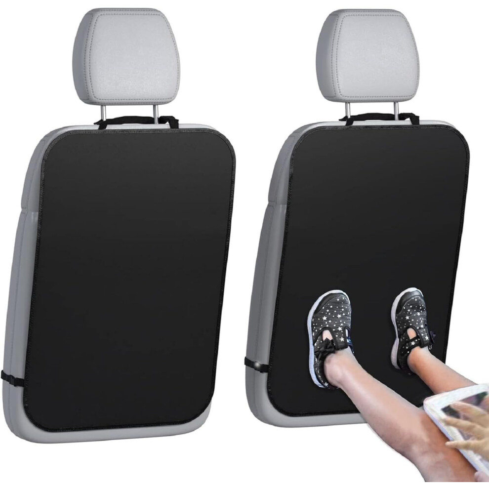 Bavooty Kick Mats Back Seat Protector For Kids,2Pc Car Seat Kick Mats,Universal Waterproof Back Seat Protector,Kick Protector Kids,Suitable For Prote