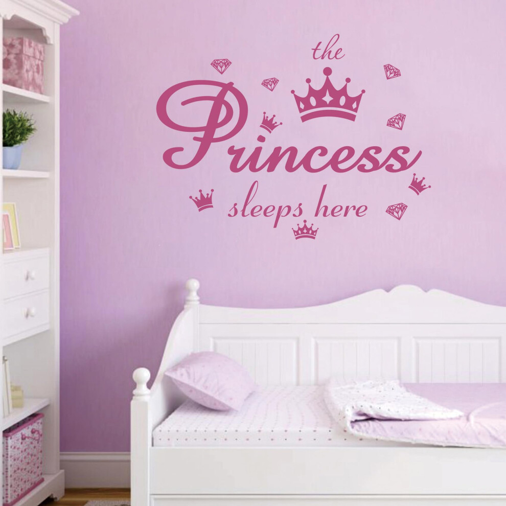Vinyl Wall Decals Quote The Princess Sleeps Here P Maomaocha