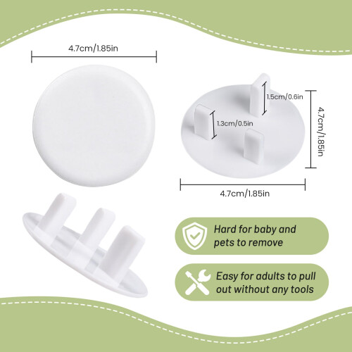 24 Pack Anei Plug Socket Covers UK Child Safety Pl 1