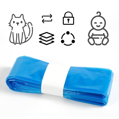10 Pack Nappy Bin Refills, 6.5m long hold 320 napp 1