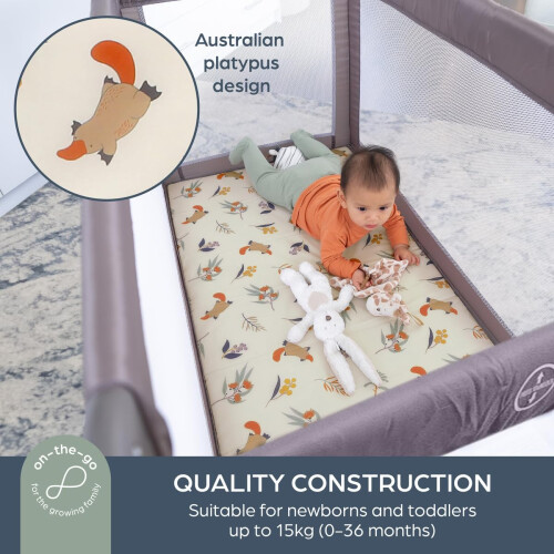 Dreambaby Quest Full Size Travel Cot, Lightweight, 2