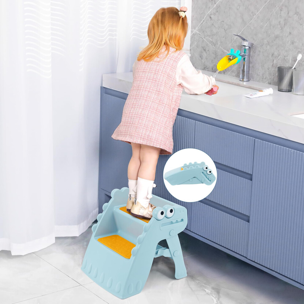 Onasti Toddler Step Stool Foldable Kids Step Stool 19522869